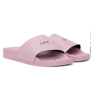 Off White Logo Stamped Slides（Shipping in May!!!)